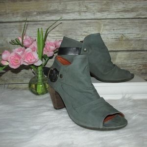 Fly London Ella Elve Taupe Green Blue Booties
